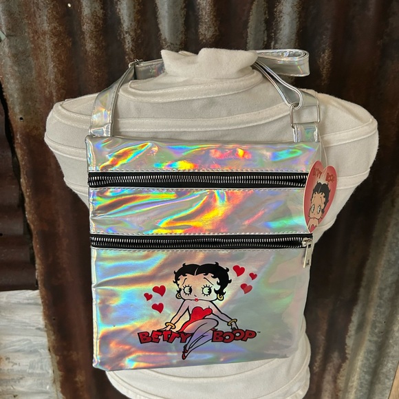 NWT-Betty Boop Homographic Crossbody Bag. - Picture 4 of 7